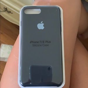 brand new iphone 7/8 plus black silicone case